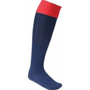 Euro Mens Football Socks / Navy/Red